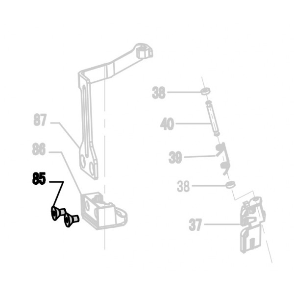 Запчасть 610 870 BOLT M6X10(Loctite) Винт CRN45A-85