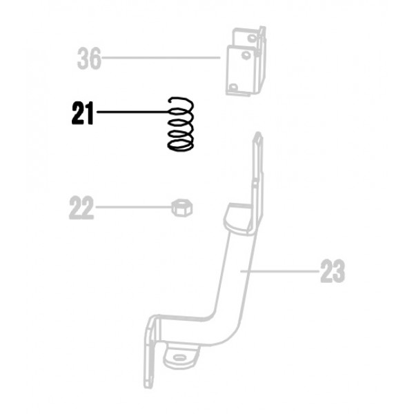 Запчасть 620460 SAFETY SPRING Пружина предохранителя NT65R-21