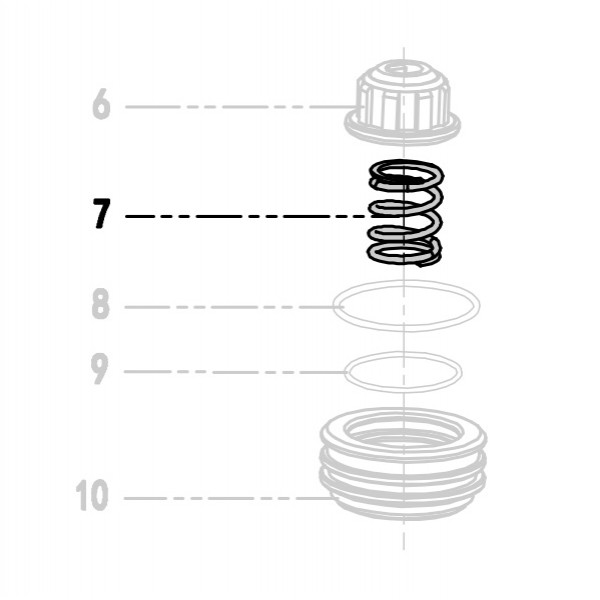 Запчасть 621850 COMPRESSION SPRING Пружина 9040R-7