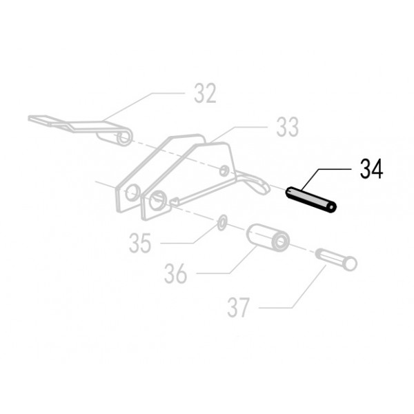 Запчасть 640100 ROLL PIN 3X14 Штифт F50R-34