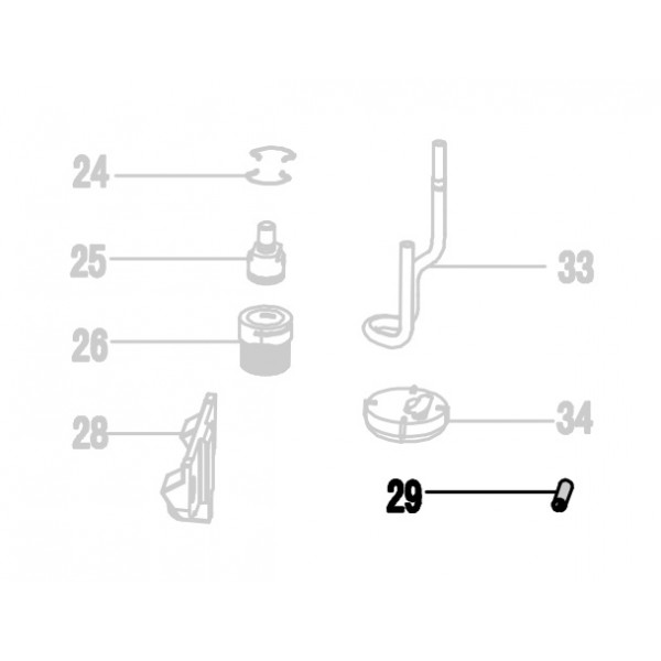 Запчасть 640220 ROLL PIN 4X14 Штифт NT65R-29