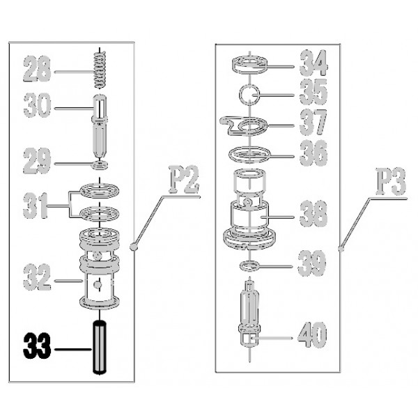 Запчасть 640480 PIN 4X19.8 Штифт N5023R-33 N5024R-33