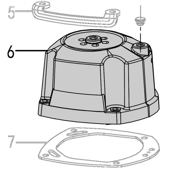 Запчасть 110 120 CYLINDER CAP Крышка цилиндра CN80R-6 CN90R-6