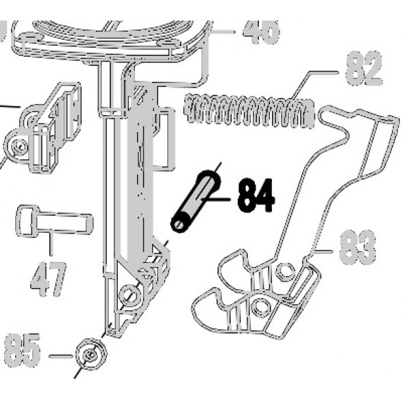 Запчасть 324430 LATCH PIN Штифт N5024R-84