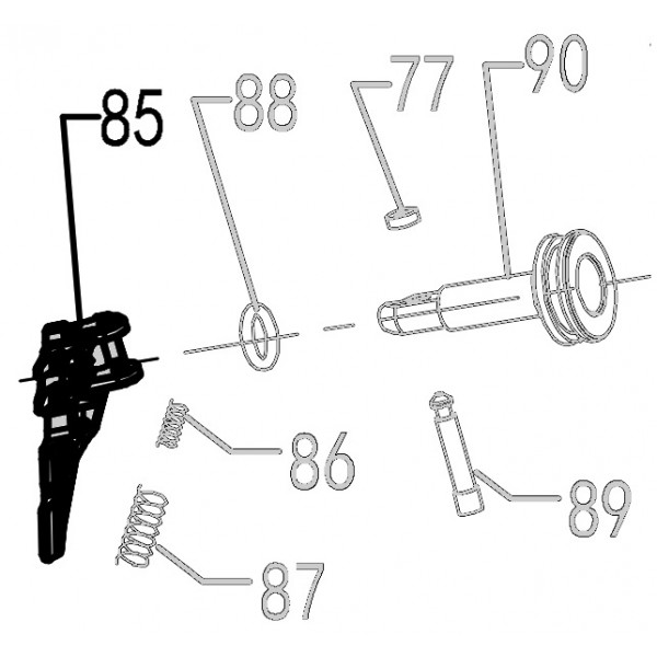 Запчасть 211570 FEED PAWL Толкатель затвора CN90B-85