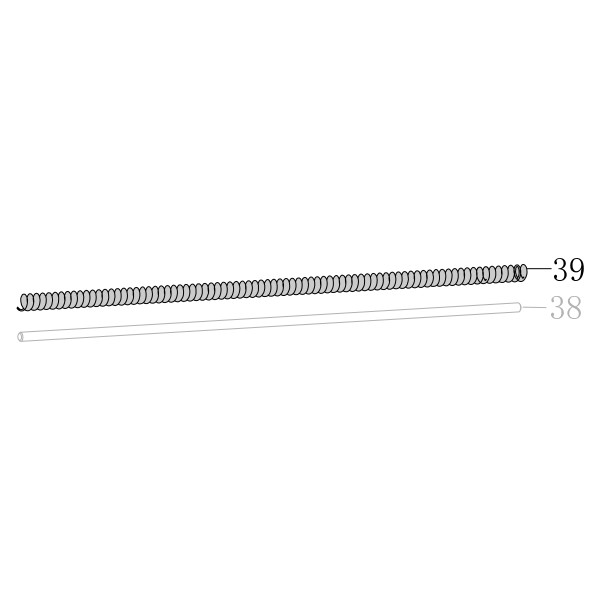 Запчасть AA09A-022A Пружина толкателя 8016B-39 8016BL-46