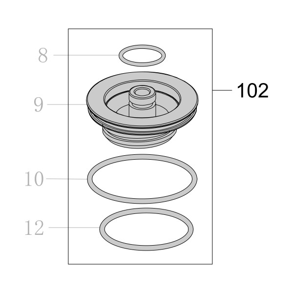 Запчасть AA14A-Y01A2 Клапан поршня с кольцами 9240B-102 440KB-102