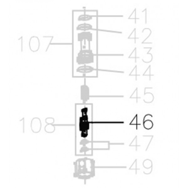 Запчасть AA17D-007A Шток MCN55-46 MCN70B-38 MCN80B-44 MCN90-42 MN851F-68 MCN100B-41 MCN130-41