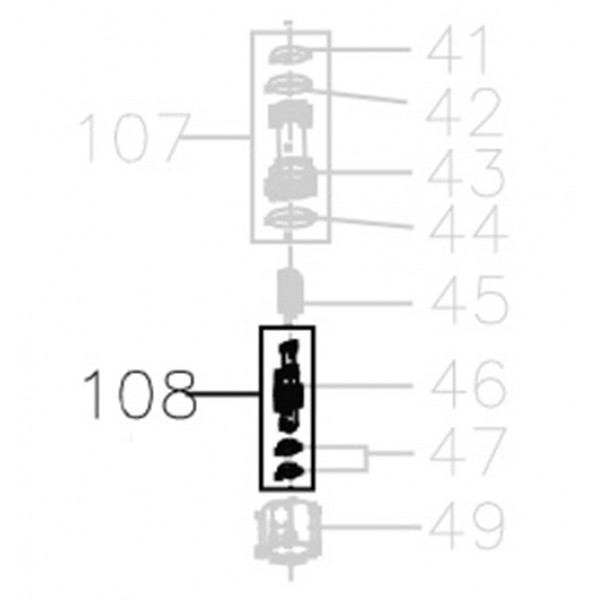 Запчасть AA17D-Y06A1 Шток с кольцами MCN55-108 MCN70B-105 MCN80B-105 MCN90-107 MN851F-107 MCN100B-105 MCN130-105