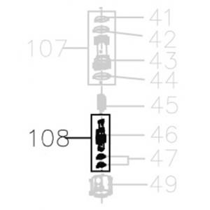 Запчасть AA17D-Y06A1 Шток с кольцами MCN55-108 MCN70B-105 MCN80B-105 MCN90-107 MN851F-107 MCN100B-105 MCN130-105