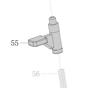 Запчасть AA40A-023A Защелка CN55-55 CN70B-60 CN80B-68 CN90-67 CN100-53 (вид 3)