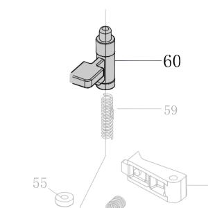 Запчасть AA40A-023A Защелка CN55-55 CN70B-60 CN80B-68 CN90-67 CN100-53 (вид 2)