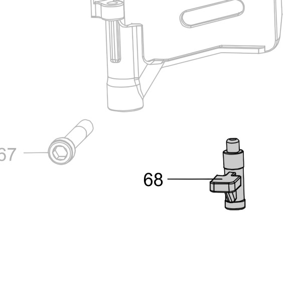 Запчасть AA40A-023A Защелка CN55-55 CN70B-60 CN80B-68 CN90-67 CN100-53