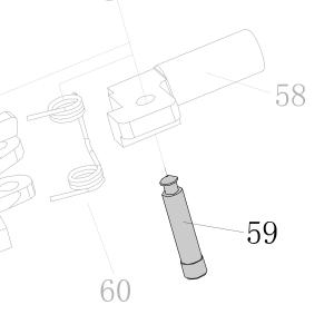Запчасть AA40A-032A Штифт CN55-72 CN70B-71 CN80B-57 CN90-54 CN100B-59 CN130-51 CN100-64 (вид 3)