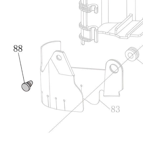 Запчасть AA40A-035A Шпонка искрогасителя CN55-64 CN70B-88 CN80B-87 CN90-86 CN130-69