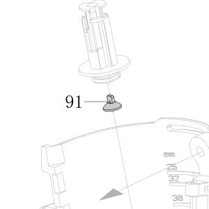 Запчасть AA40A-046A Фиксатор пружины CN55-87 CN55-91 CN70B-78 CN80B-82 CN90-81 CN130-87 (вид 4)