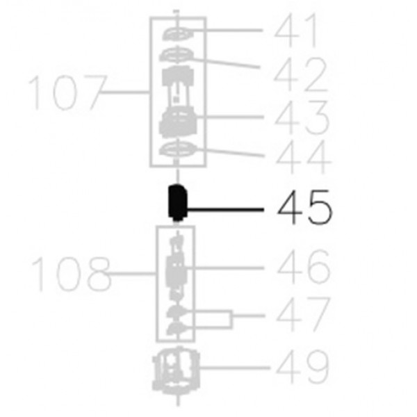 Запчасть AA40A-062A Пружина MCN55-45 MCN70B-36 MCN80B-42 MCN90-40 MCN100B-39 MN851F-42 MCN130-40