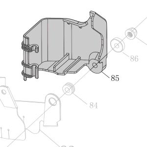Запчасть AA42A-015A Крышка носа CN70B-85 CN80B-90 (вид 1)