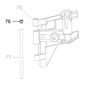 Запчасть AA42A-017A Резиновый фиксатор CN70B-49 CN80B-76 CN100-48 (вид 1)