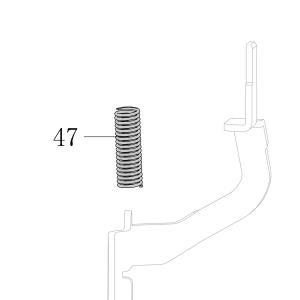 Запчасть AA42A-038A Пружина предохранителя CN70B-43 CN80B-49 CN90-47 (вид 3)