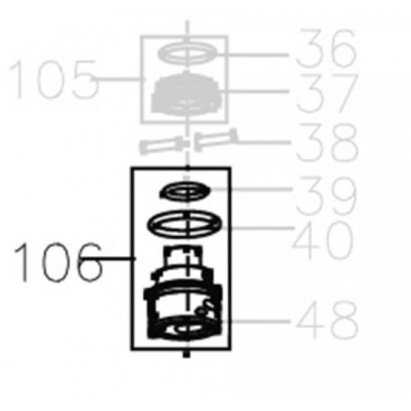 Запчасть AA42A-Y14A1 Корпус клапана с кольцами MCN55-106 MCN70B-103 MCN80B-103 MCN90-105 MN851F-103 MCN100B-103 MCN130-103