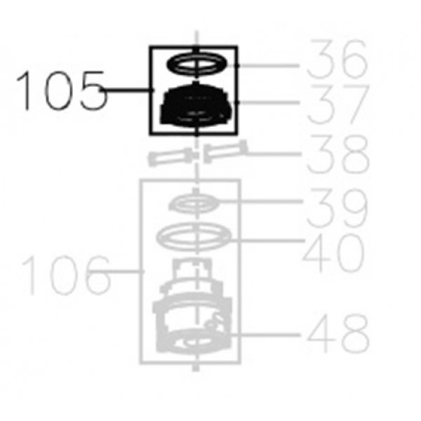 Запчасть AA40A-Y15A1 Крышка клапана MCN55-105 MCN70B-106 MCN80B-106 MCN90-108 MN851F-108 MCN100B-108 MCN130-106