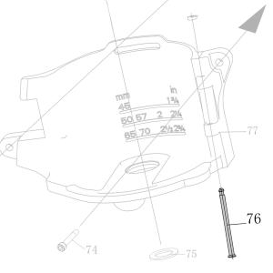 Запчасть AA42B-007A Штифт CN70B-76 CN80B-79 CN90-78 (вид 2)