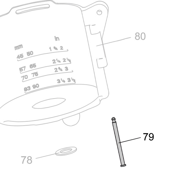 Запчасть AA42B-007A Штифт CN70B-76 CN80B-79 CN90-78