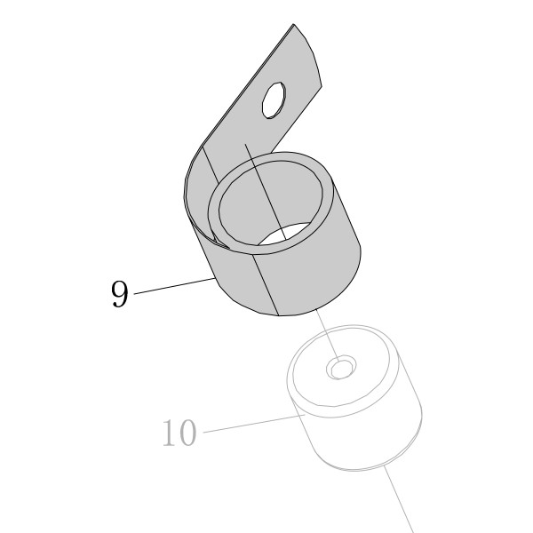 Запчасть AA58A-021A Пружина толкателя SC7C-I2-9 SC7E-I2-9 SC760C-I2-9 SC77XE-9
