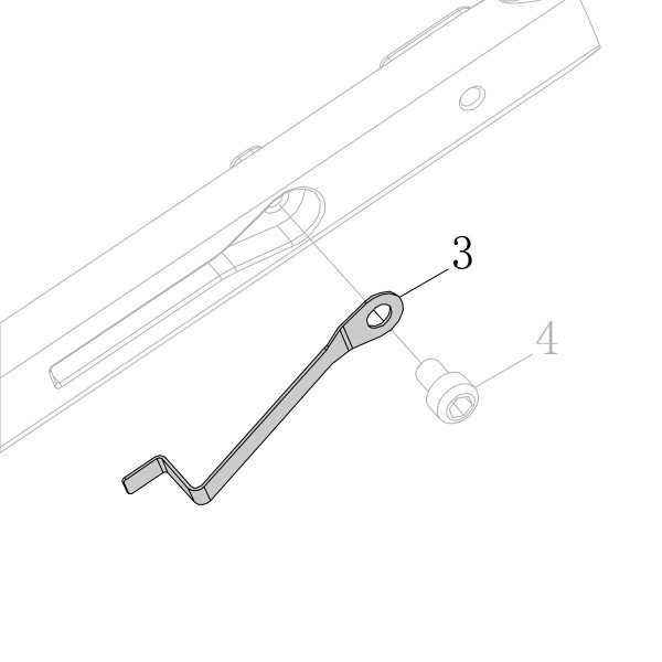 Запчасть AA58A-022A Зажим SC7C-I2-3 SC7E-I2-3 SC760C-I2-3 SC77XE-3