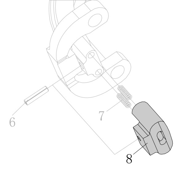 Запчасть AA58A-026A Втулка магазина SC7C-I2-8 SC7E-I2-8 SC77XE-8