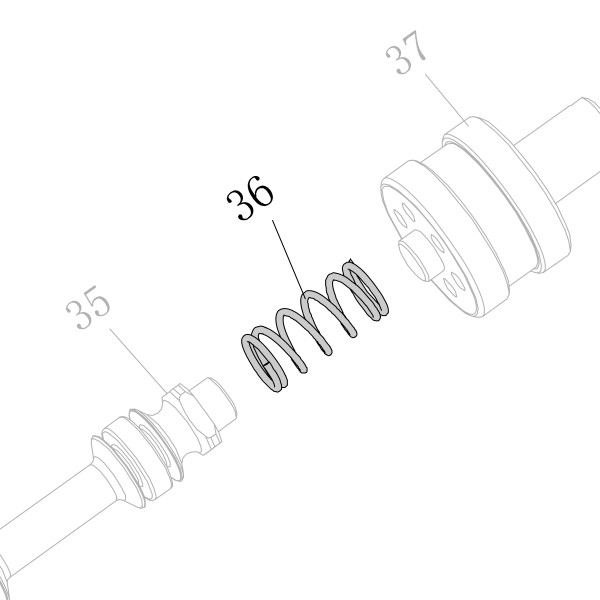 AA58A-047A Пружина клапана SC7C-I2-36 SC7E-I2-36 SC760C-I2-37