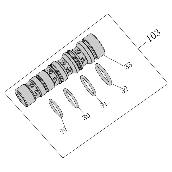 AA58A-Y12A1 Клапан с кольцами SC7C-I2-103 SC7E-I2-103 SC760C-I2-102