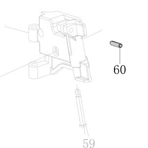 Запчасть B02-030120-02 Штифт ф3×12 CN55-60 CN70B-56 CN80B-73 CN90-72 CN100-56 CN45R-38 ADCS22-84 ADCS19-84 (вид 3)
