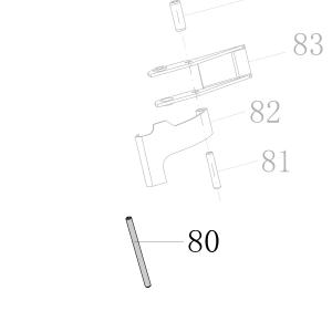 Запчасть B02-030420-02 Штифт ф3×42 CN100-83 CN100B-80