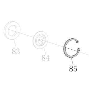 Запчасть B03-05-0260-02 Стопорное кольцо Φ26 CN55-85 CN70B-68 CN80B-66 (вид 3)