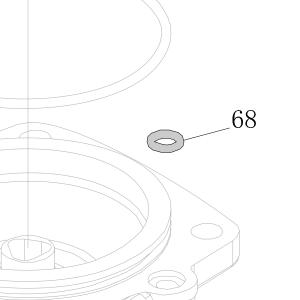 Запчасть B08-004000150 Кольцо уплотнительное 4X1.5 CN55-68 CN70B-46 CN80B-51 CN90-49 (вид 3)