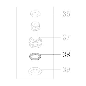 Запчасть B08-006800190-02 Кольцо уплотнительное 6.8X1.9 CN55-43 CN70B-34 CN80B-40 CN90-38 N851F-40 CN100B-37 CN130-38 CN100-31 (вид 2)