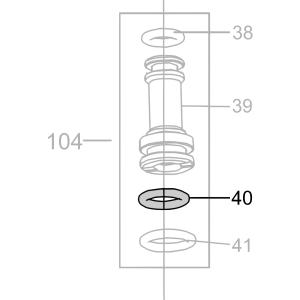 Запчасть B08-006800190-02 Кольцо уплотнительное 6.8X1.9 CN55-43 CN70B-34 CN80B-40 CN90-38 N851F-40 CN100B-37 CN130-38 CN100-31 (вид 3)