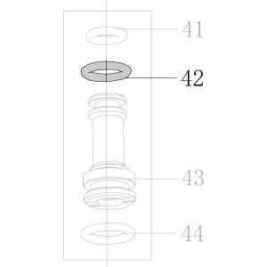 Запчасть B08-006800190-02 Кольцо уплотнительное 6.8X1.9 CN55-43 CN70B-34 CN80B-40 CN90-38 N851F-40 CN100B-37 CN130-38 CN100-31 (вид 5)