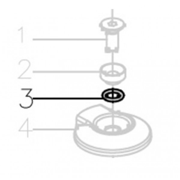 Запчасть B08-009800240 Кольцо уплотнительное 9.8X2.4 MCN55-3 MCN55-77 MCN70B-62 MCN80B-60 MCN90-58 MN851F-3 MCN100B-53 MCN130-54