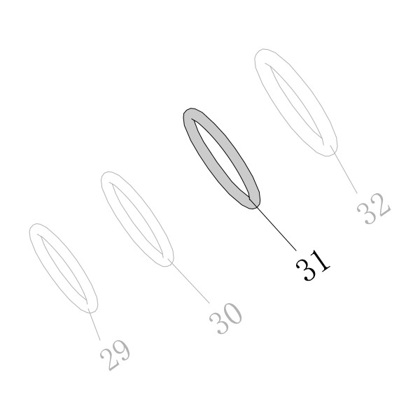 B08-012000150 O-кольцо 12×1.5 SC7C-I2-31 SC7E-I2-31 SC760C-I2-32