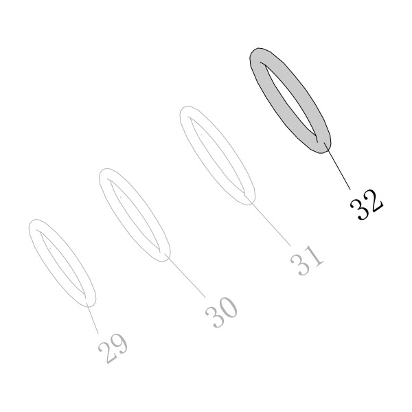 B08-013000200 O-кольцо 13×2 SC7C-I2-32 SC7E-I2-32 SC760C-I2-33