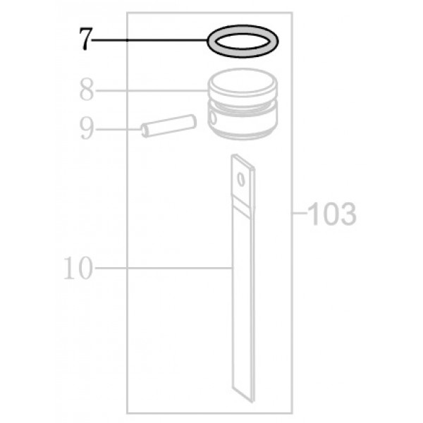 Запчасть B08-017120262 Кольцо уплотнительное 17.12X2.62 MT8016-7 MT8016LN-7