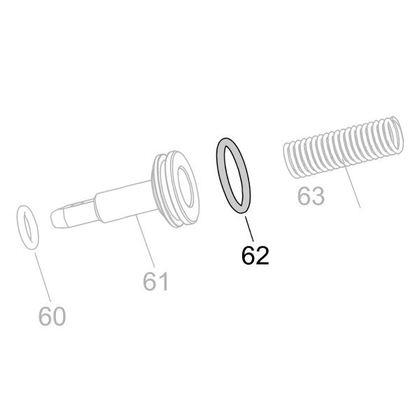 Запчасть B08-020800240 Кольцо уплотнительное 20.8X2.4 CN55-79 CN70B-64 CN80B-62
