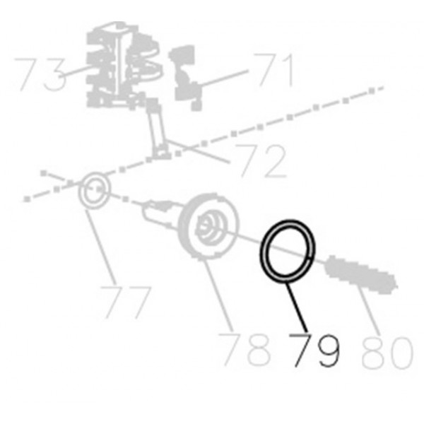 Запчасть B08-020800240 Кольцо уплотнительное 20.8X2.4 MCN55-79 MCN70B-64 MCN80B-62