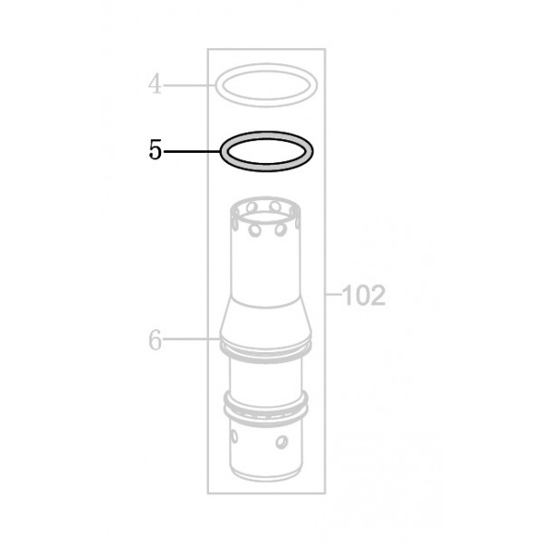 Запчасть B08-025070262 Кольцо уплотнительное 25.07X2.62 MCN90-60 MCN100-68 MCN130-55 MT8016LN-5 MCN100B-52