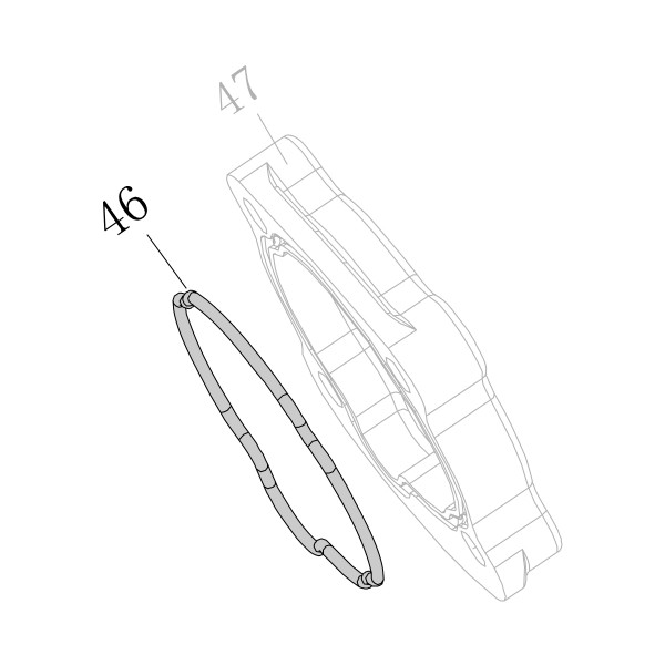 Запчасть B08-040000150 Кольцо уплотнительное 40X1.5 SC7C-I2-46 SC7E-I2-46 SC760C-I2-47