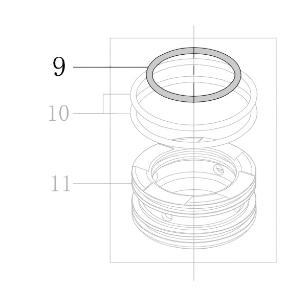 Запчасть B08-041600300 Кольцо уплотнительное 41.6X3 CN70B-9 CN80B-11 CN90-11