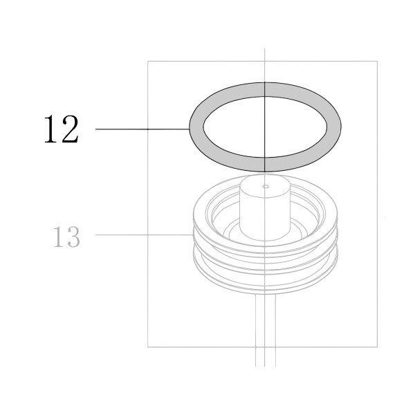Запчасть B08-043000490 Кольцо уплотнительное 43X4.9 CN70B-12 CN80B-14